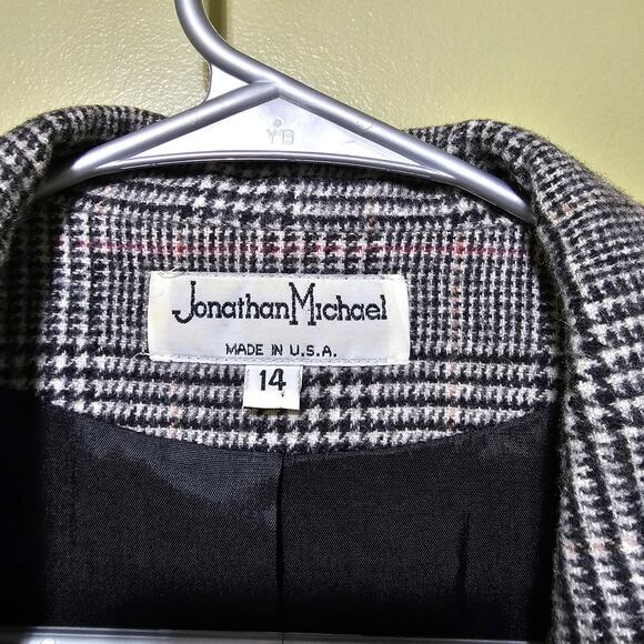 Jonathan Michael Blazer Vintage Wool Camel Hair Pockets Size 14 Old Money Preppy - Picture 4 of 5